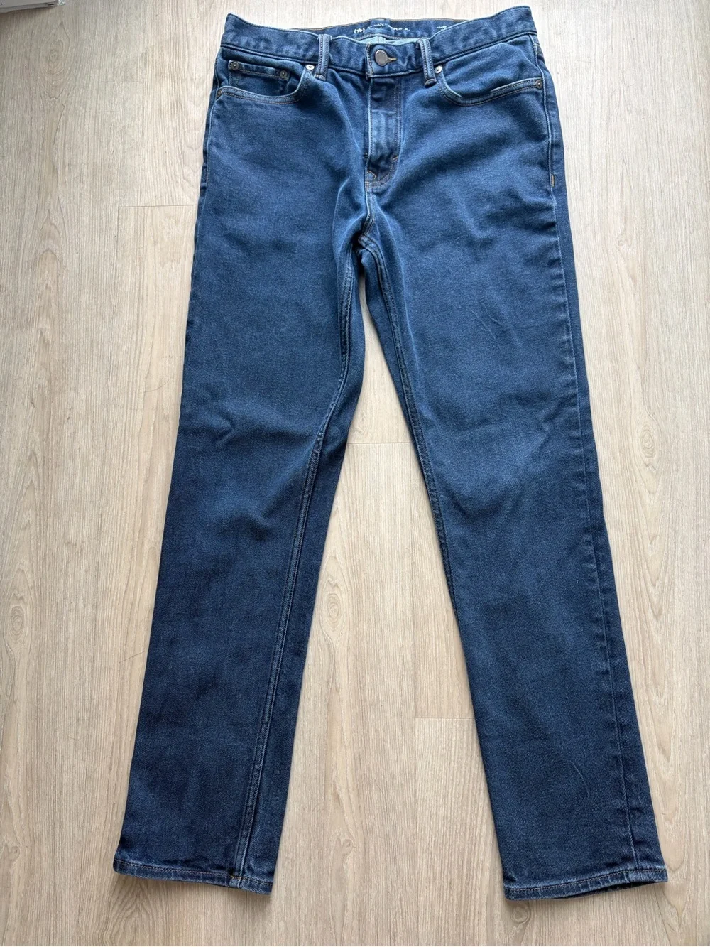 Banana Republic Straight Jeans in Dark Blue